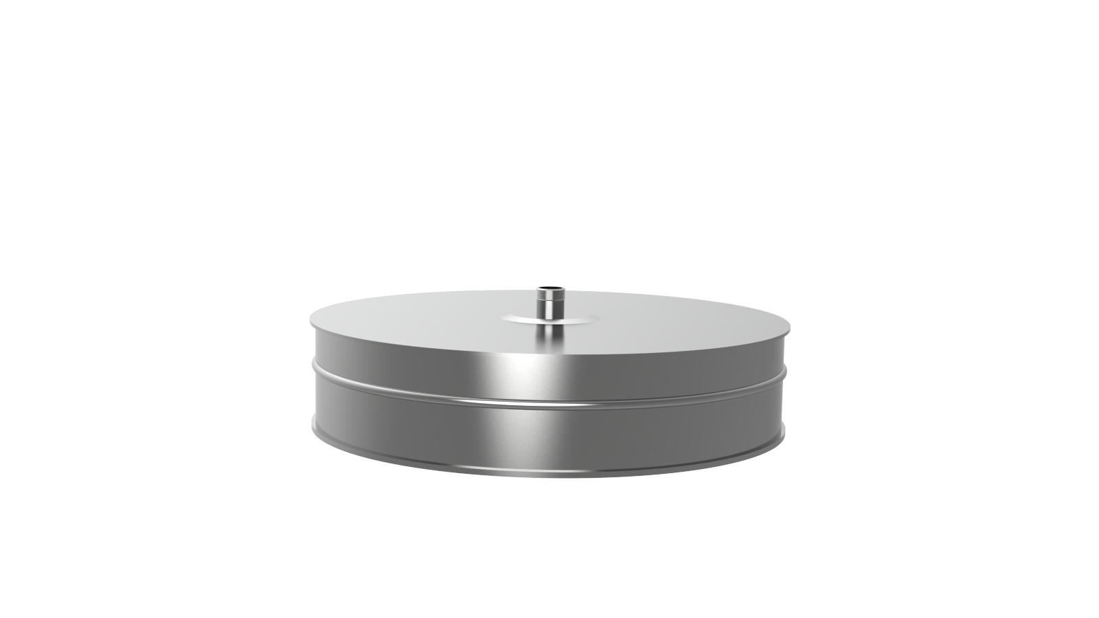 Заглушка с к/от, ф 310, AISI 439/0,5мм, Н, штуцер 3/4", риф