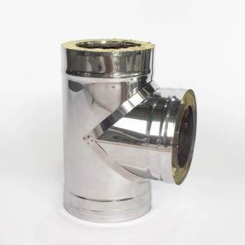 Сэндвич-тройник 90*, ф 180х260, AISI 439/439, 1,0мм/0,5мм, (К), h=440мм